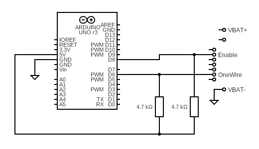 Arduino OBI interface wiring diagram